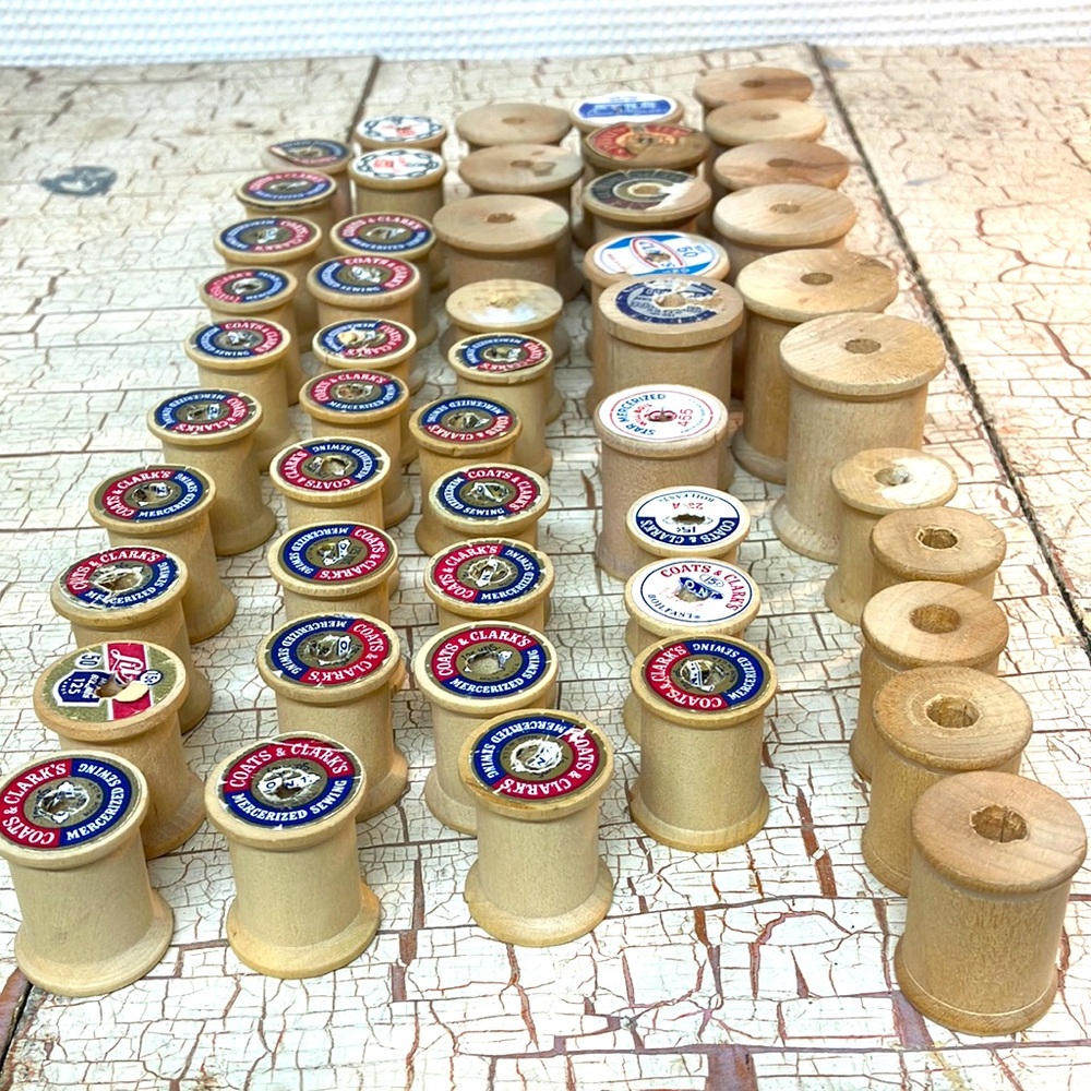 Coats and Clarks Wooden empty-threads-pools